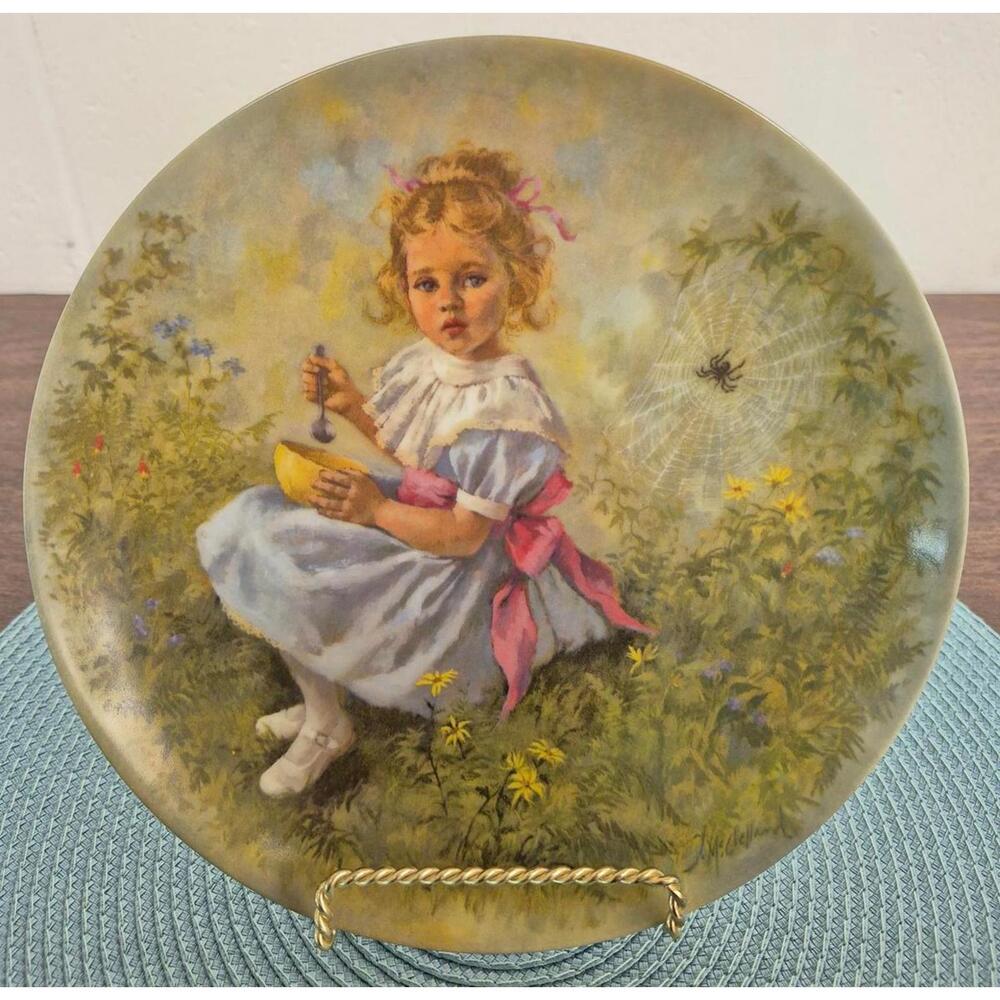 Limited Edition Little Miss Muffet Plate by John McClelland